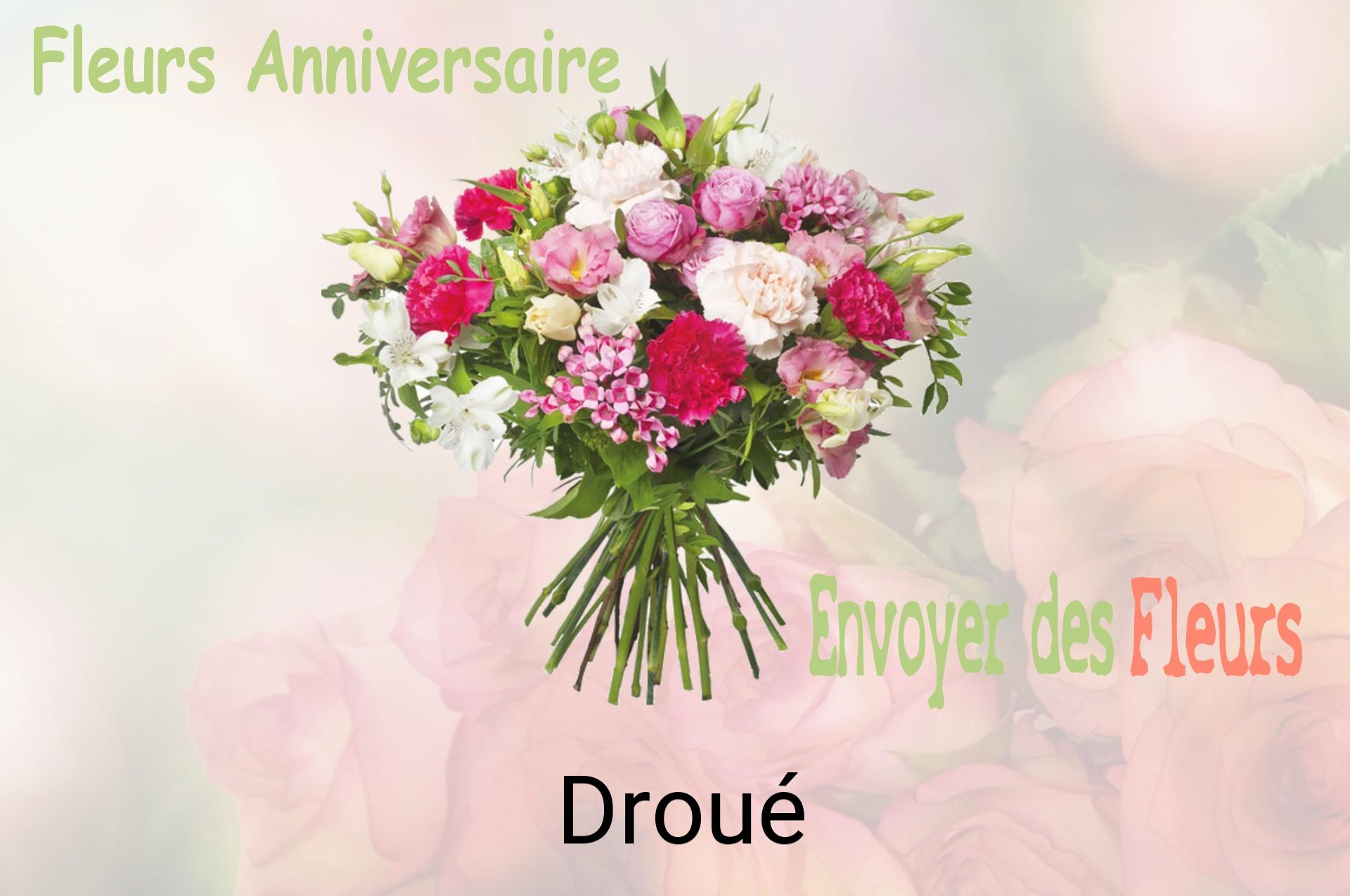Bouquet de fleurs d’anniversaire livré à Droué