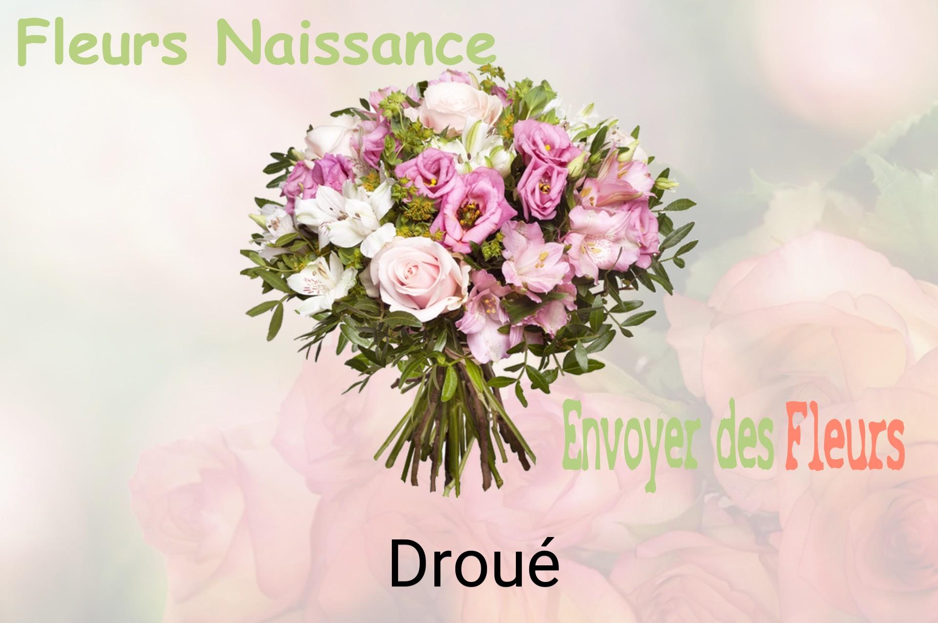 Bouquet de fleurs de naissance livré à Droué